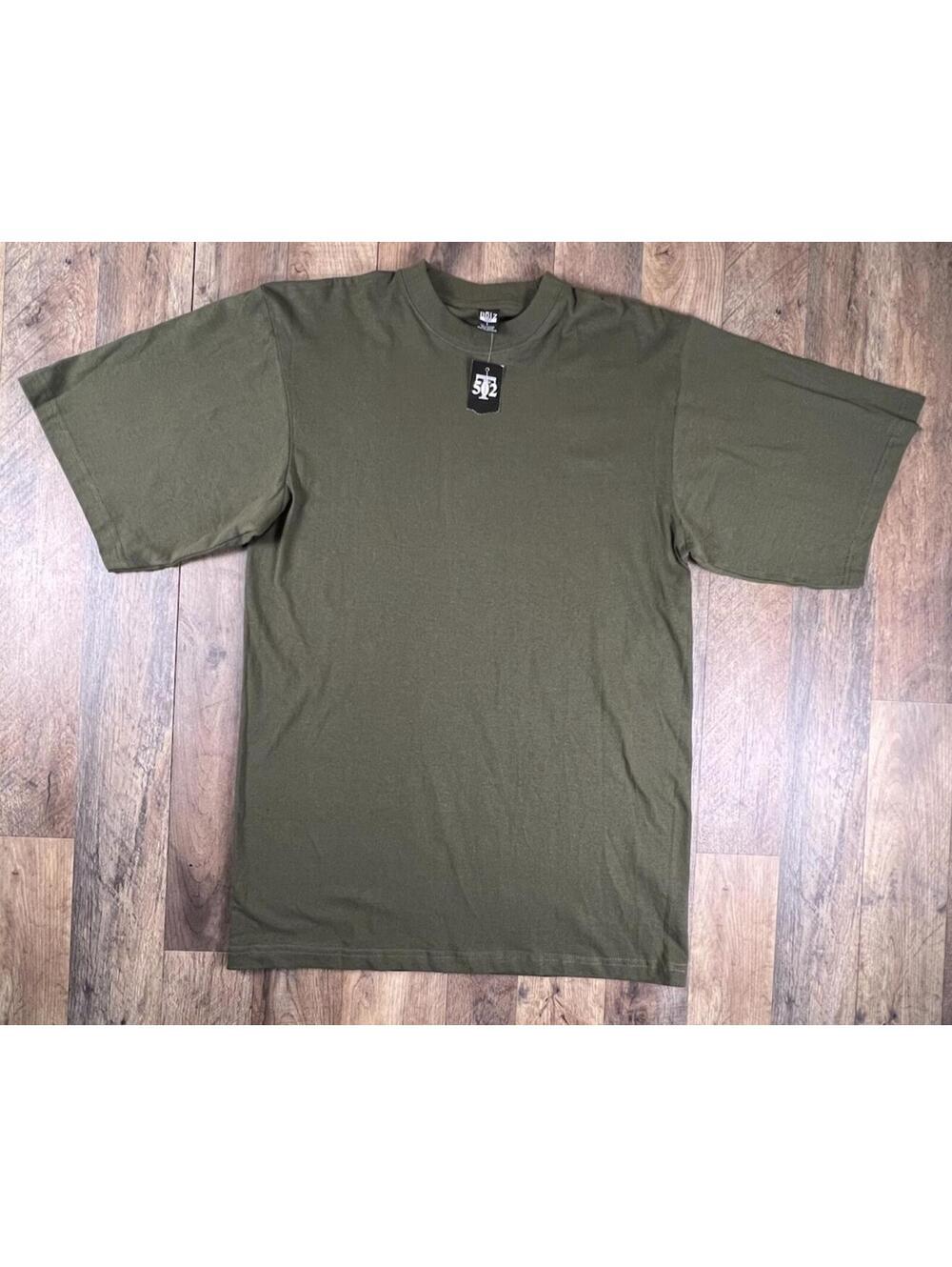 NWT Blank T-shirt Men Large Oversized Green Short Sleeve NOIZ 502 T -  Cotton